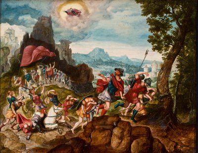 Paesaggio con la Conversione di Saulo sulla Via di Damasco, c.1545 da Herri met de Bles